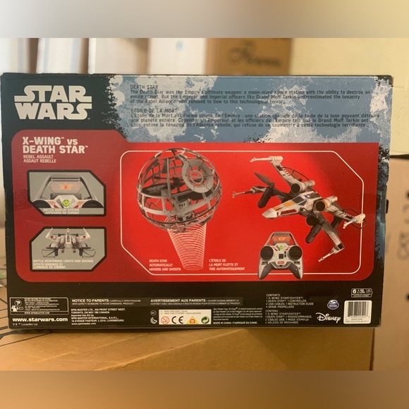 Disney Star Wars Air Hogs Rebel Assault Drones RC Flying X-Wing Vs Death Star - Picture 2 of 2